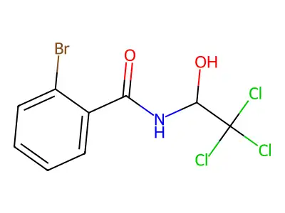 2-bromo-N-(2,2,2-trichloro-1-hydroxyethyl)benzamide structure