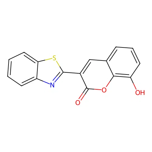 3-Benzothiazol-2-yl-8-hydroxychromen-2-one structure