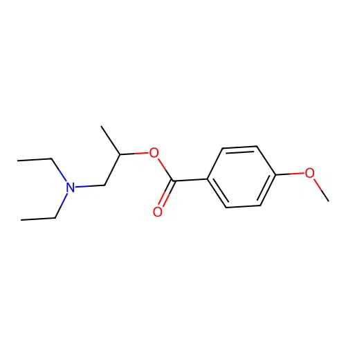 1-(Diethylamino)propan-2-yl 4-methoxybenzoate structure