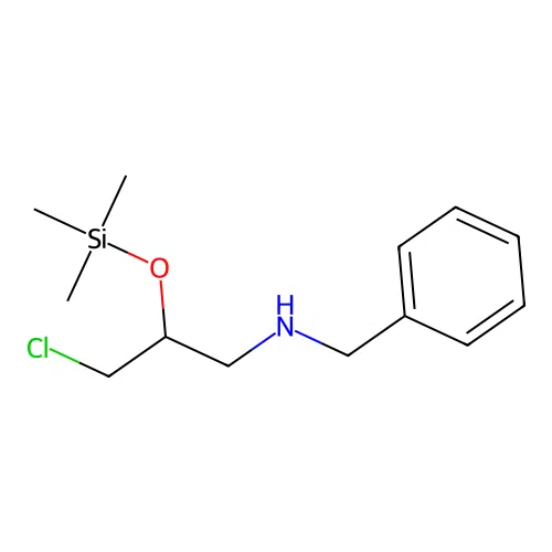 Benzenemethanamine, N-[3-chloro-2-[(trimethylsilyl)oxy]propyl]- structure
