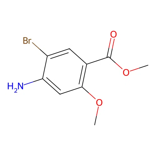 Methyl 4-amino-5-bromo-2-methoxybenzoate structure