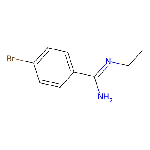 4-bromo-N-ethylbenzenecarboximidamide structure