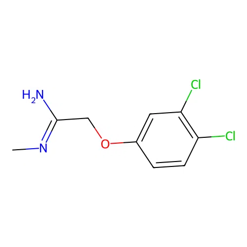 2-(3,4-dichlorophenoxy)-N-methylethanimidamide structure
