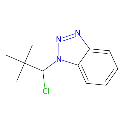 1-(1-chloro-2,2-dimethylpropyl)-1H-1,2,3-benzotriazole structure