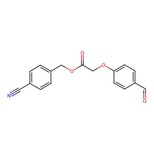 (4-Cyanophenyl)methyl 2-(4-formylphenoxy)acetate structure
