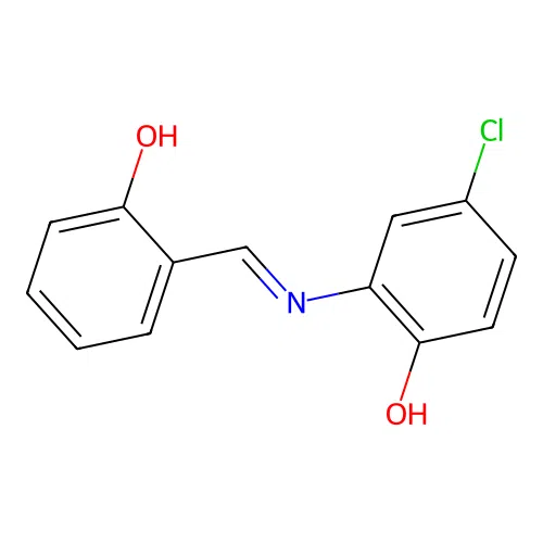 Alpha-(5-chloro-2-hydroxyphenylimino)-O-cresol structure