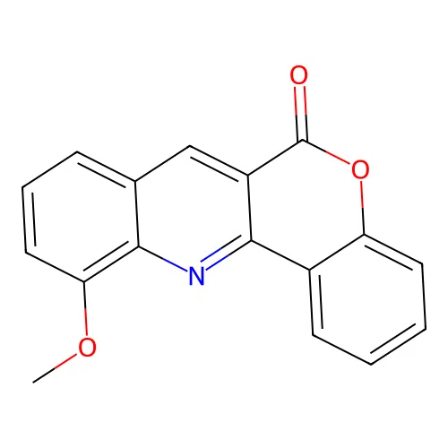 11-methoxy-6H-chromeno[4,3-b]quinolin-6-one structure