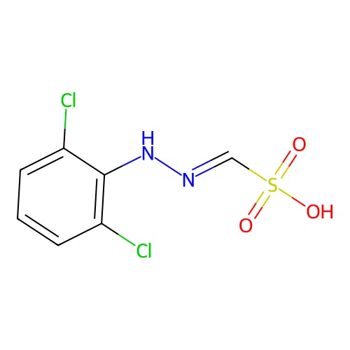 Methanesulfonic acid, ((2,6-dichlorophenyl)amino)imino- structure
