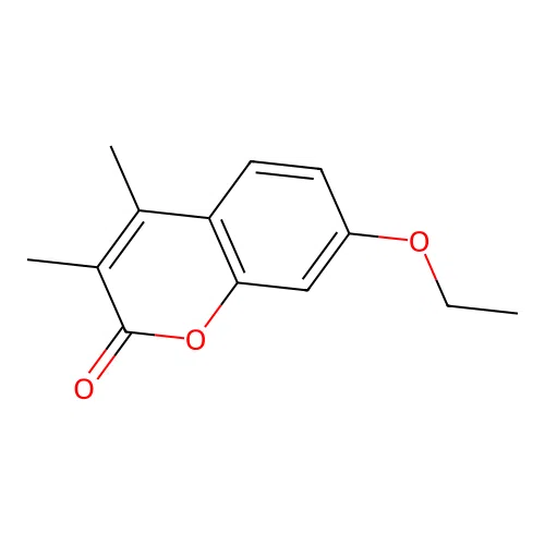 7-ethoxy-3,4-dimethyl-2H-chromen-2-one structure