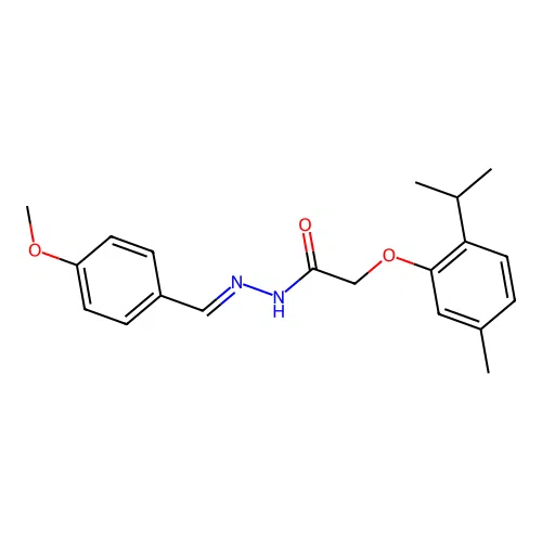 2-(2-Isopropyl-5-methylphenoxy)-N'-(4-methoxybenzylidene)acetohydrazide structure
