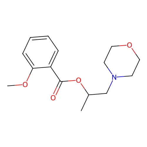 1-(Morpholin-4-yl)propan-2-yl 2-methoxybenzoate structure