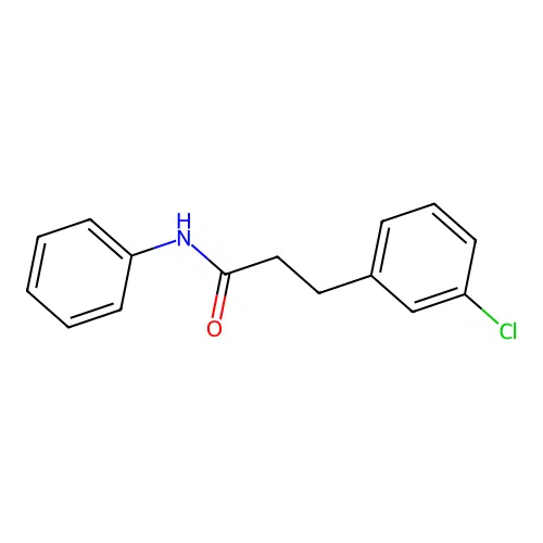 3-(3-chlorophenyl)-N-phenylpropanamide structure