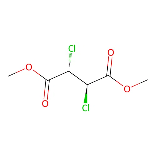 Butanedioic acid, 2,3-dichloro-, 1,4-dimethyl ester, (2R,3S)-rel- structure