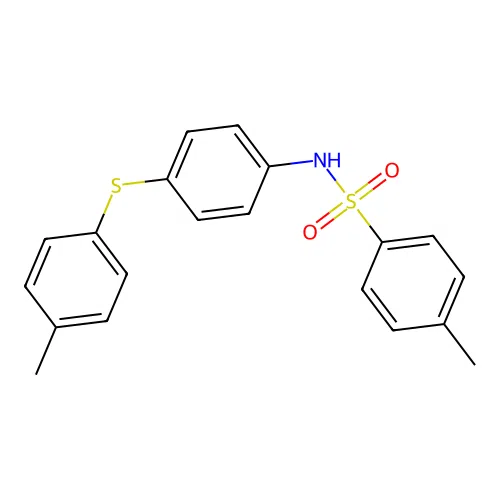 4-methyl-N-[4-(4-methylphenyl)sulfanylphenyl]benzenesulfonamide structure
