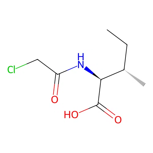 N-(Chloroacetyl)-L-isoleucine structure