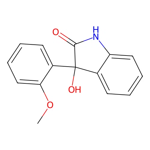 3-hydroxy-3-(2-methoxyphenyl)-1,3-dihydro-2H-indol-2-one structure