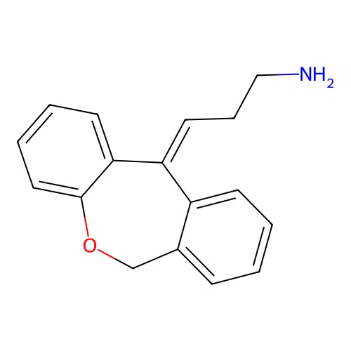 (3E)-3-(6H-benzo[c][1]benzoxepin-11-ylidene)propan-1-amine structure