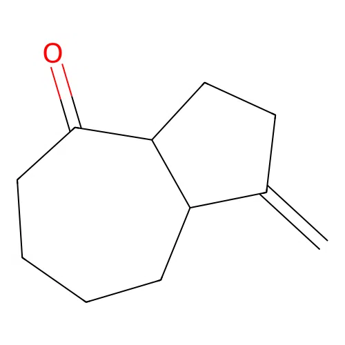 1-Methylidene-2,3,3a,5,6,7,8,8a-octahydroazulen-4-one structure