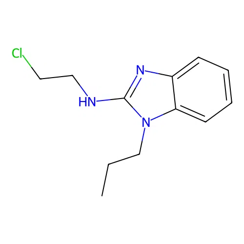 N-(2-chloroethyl)-1-propylbenzimidazol-2-amine structure