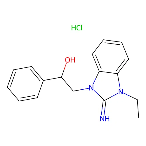 2-(3-Ethyl-2-imino-2,3-dihydro-benzoimidazol-1-yl)-1-phenyl-ethanol structure