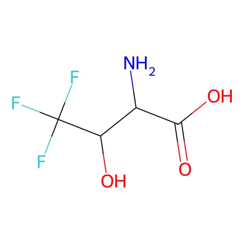 2-Amino-4,4,4-trifluoro-3-hydroxybutanoic acid structure
