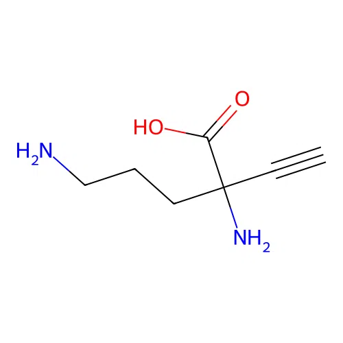 alpha-Ethynyl-alpha,delta-diaminovaleric acid structure