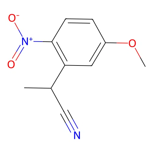 2-(5-Methoxy-2-nitrophenyl)propanenitrile structure