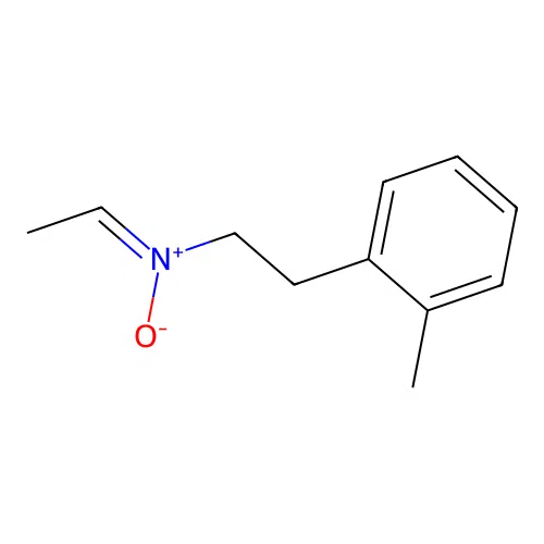 N-((1-methyl-2-phenyl)ethyl)ethanimine N-oxide structure