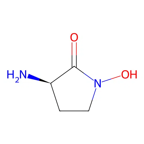 (3R)-3-amino-1-hydroxypyrrolidin-2-one structure