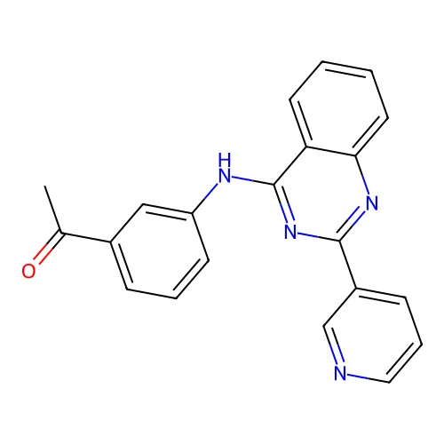 1-(3-{[2-(Pyridin-3-yl)quinazolin-4-yl]amino}phenyl)ethan-1-one structure