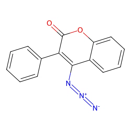 4-Azido-3-phenylchromen-2-one structure