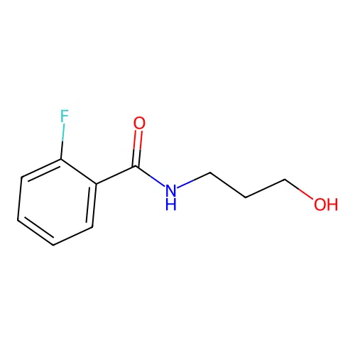 (2-fluorophenyl)-N-(3-hydroxypropyl)carboxamide structure