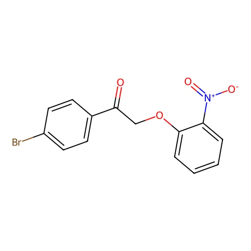 Ethanone, 1-(4-bromophenyl)-2-(2-nitrophenoxy)- structure