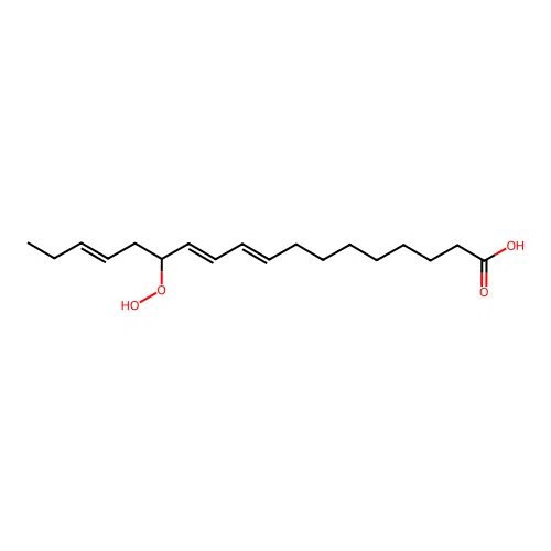 13-Hydroperoxy-9,11,15-octadecatrienoic acid structure