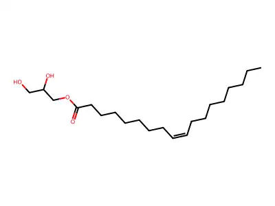 2,3-Dihydroxypropyl octadec-9-enoate structure