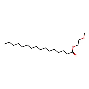Hexadecanoic acid, 2-methoxyethyl ester structure