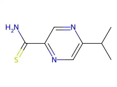 5-Propan-2-ylpyrazine-2-carbothioamide structure