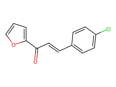 3-(4-Chlorophenyl)-1-(2-furyl)-2-propen-1-one structure
