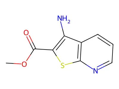 Methyl 3-aminothieno(2,3-b)pyridine-2-carboxylate structure