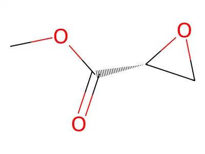 Methyl oxirane-2-carboxylate structure