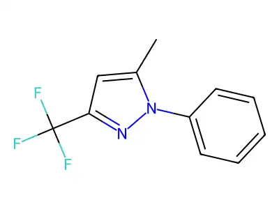 5-Methyl-1-phenyl-3-(trifluoromethyl)pyrazole structure