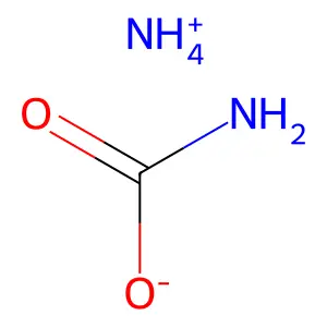 Azanium;carbamate;hydrate structure