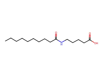 5-(Decanoylamino)pentanoic acid structure