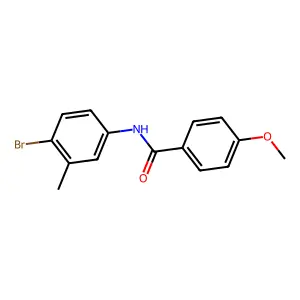 N-(4-bromo-3-methylphenyl)-4-methoxybenzamide structure