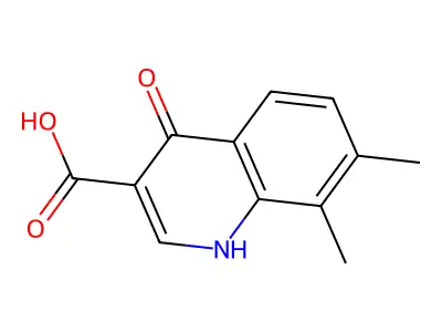 7,8-Dimethyl-4-oxo-1,4-dihydroquinoline-3-carboxylic acid structure