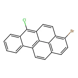3-Bromo-6-chlorobenzo(a)pyrene structure