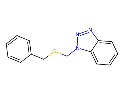1-[(Benzylsulfanyl)methyl]-1H-1,2,3-benzotriazole structure