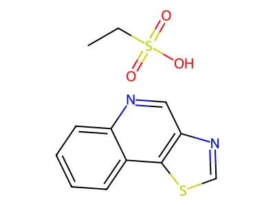 Thiazolo(4,5-c)quinoline, monoethanesulfonate structure