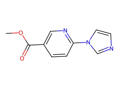 methyl 6-(1H-imidazol-1-yl)nicotinate structure