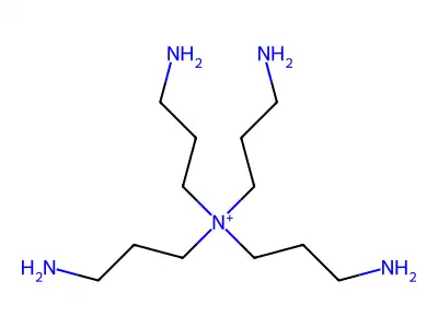 Tetrakis(3-aminopropyl)ammonium structure